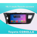 Android System Car GPS DVD para Toyota Corolla 10.1 polegadas Touch Screen com Bluetooth / TV / MP4